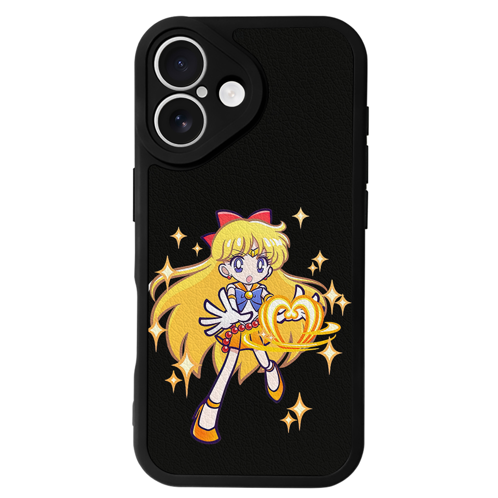 （画像用） 美少女戦士セーラームーン 愛野 美奈子 あいの みなこ Sailor Moon Aino Minako 【iPhone 16シリーズ対応】シリコンスマホケース（レザー調） 材質：シリコン
